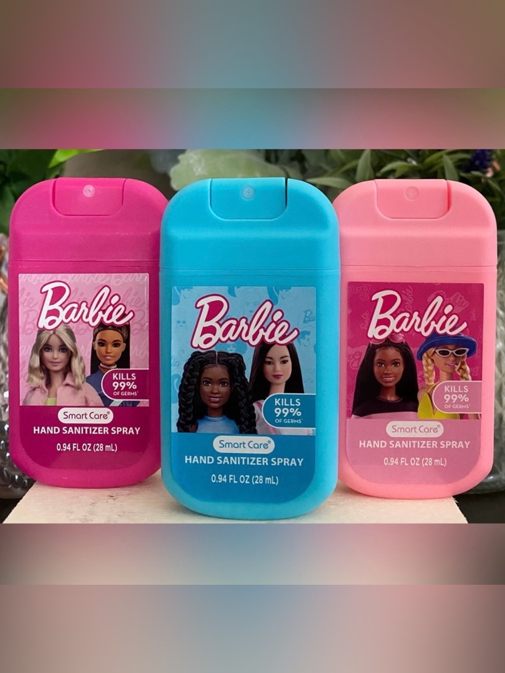 🆕💕 SMART CARE LIMITED EDITION “BARBIE” HAND SANITIZERS SET OF 3. BRAND NEW!
